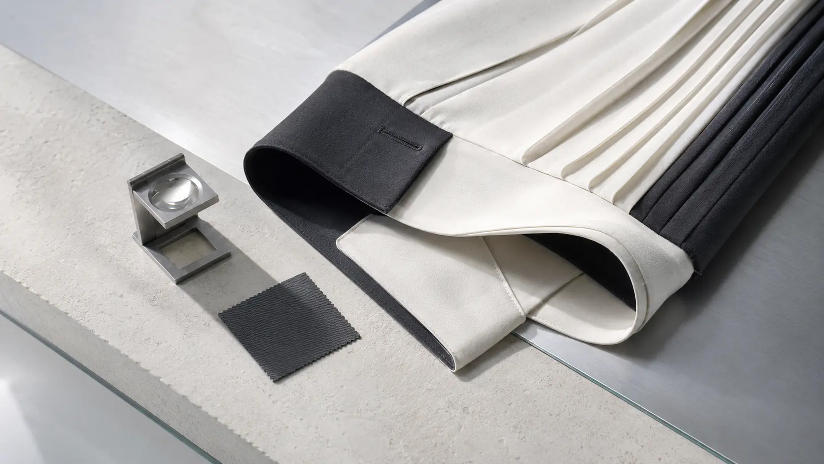 Garment construction detail in the ARCHIVE editorial world